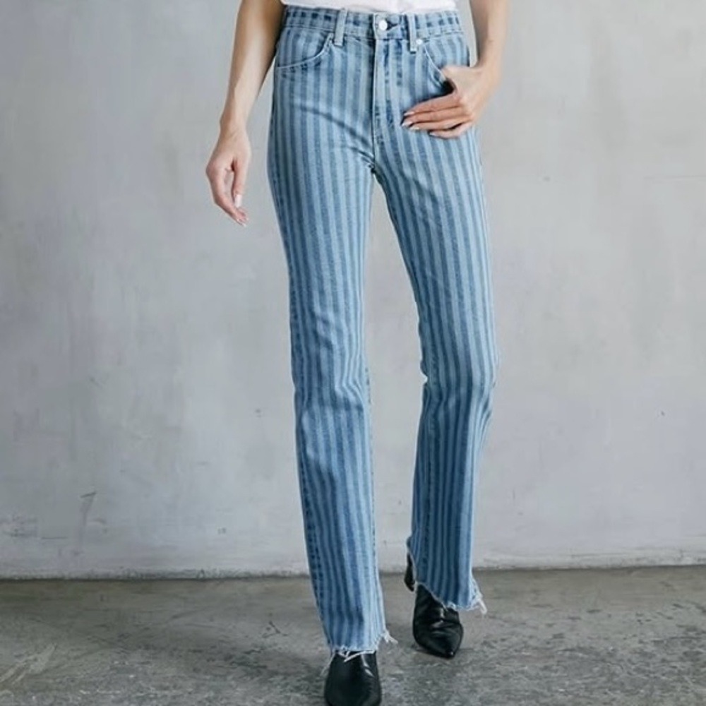 CQY x Anthropologie Bowie Straight Leg Jeans | Size 24 | NWT